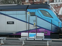 British Rail Class 68031 Felix at Scarborough Station on the 1st of January 2022.