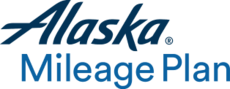 Логотип бонусної програми Mileage Plan в кольорах авіакомпанії і з портретом корінного жителя Аляски
