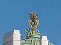 Central statue of the dome of the Michaelertrakt of Hofburg Palace in Vienna