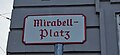 Mirabellplatz (Schild “Mirabell-Platz”)