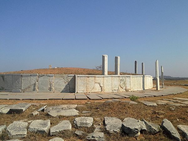 A view of the famous Jaggayyapeta Buddhist stupa