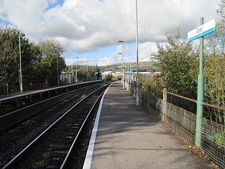 <span class="mw-page-title-main">Aber railway station</span> Railway station in Caerphilly, Wales