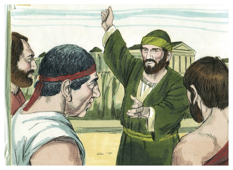 File:Acts of the Apostles Chapter 17-14 (Bible Illustrations by Sweet Media).jpg