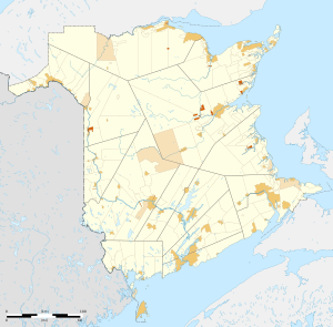 Pozíciós térkép Új-Brunswick