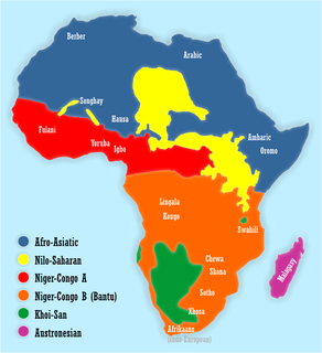 Bantu languages Language family in Sub-Saharan Africa