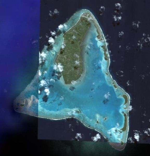 NASA picture of Aitutaki