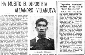 Alejandro Villanueva Obituary from El Comercio (1944).png
