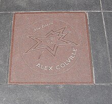 Alex Colvilles Stern auf dem Canada’s Walk of Fame