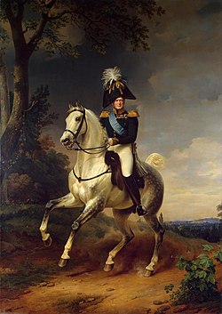 The Tsar mounted on his horse