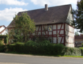 English: Half-timbered building in Hattendorf Zollhausstrasse 2, Alsfeld, Hesse, Germany This is a picture of the Hessian Kulturdenkmal (cultural monument) with the ID 13324 (Wikidata)