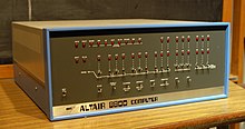 The Altair 8800 computer designed by MITS Altair 8800, Smithsonian Museum.jpg