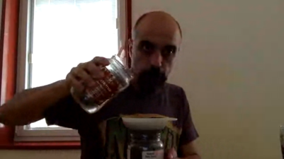Amir makes cold brew at Coffee Craver's Corner