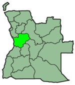 南廣薩省在安哥拉的位置