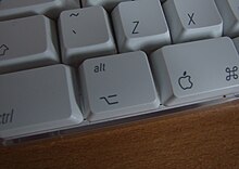 The Alt key on an Apple keyboard AppleAlt.jpg