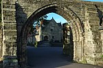 Priory Gateway, precinct walls, the tithe barn and the Lodge, Repton School Arch and Old Priory, Repton - geograph.org.uk - 273607.jpg