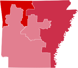Arkansas Congressional Election Results 2014.svg