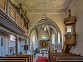 * Nomination Interior of the Protestant Church St. Laurentius in Aschbach --Ermell 07:09, 9 September 2023 (UTC) * Promotion  Support Good quality. --Virtual-Pano 08:12, 9 September 2023 (UTC)