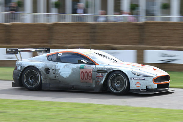 The 2008 Le Mans GT1 class winner at the Goodwood Festival of Speed.