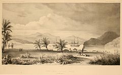 Tritonbaai in de 19e eeuw.