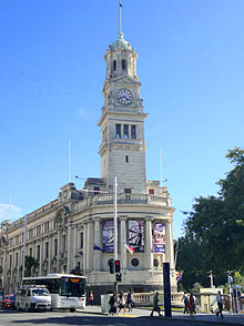 Auckland Town Hall, a major civic building of the early 20th century. Aucklandtownhall.jpg