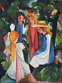 „Keturios mergaitės“, 1912-13, Kunstpalast, Diuseldorfas