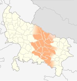 Location of Awadh