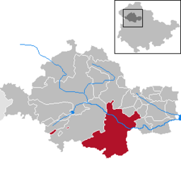 Läget för kommunen Bad Langensalza i Unstrut-Hainich-Kreis