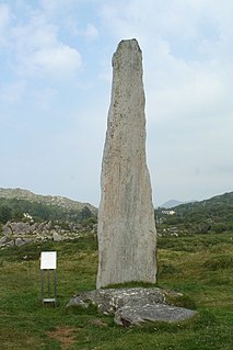 Ballycrovane Ogham Stone Ogham stone in County Cork, Ireland