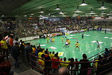 Partido del Balonmano Artepref Villa de Aranda, en División de Honor B de balonmano