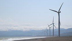 Bangui Wind Farm in Bangui, Ilocos Norte