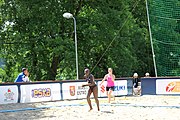 Deutsch: Beachhandball Europameisterschaften 2019 (Beach handball Euro); Tag 2: 3. Juli 2019 – Frauen, Vorrunde Gruppe C, Slowenien-Italien 0:2 (7:24, 18:22) English: Beach handball Euro; Day 2: 3 July 2019 – Women Preliminary Round Group C – Slovenia-Italy 0:2 (7:24, 18:22)