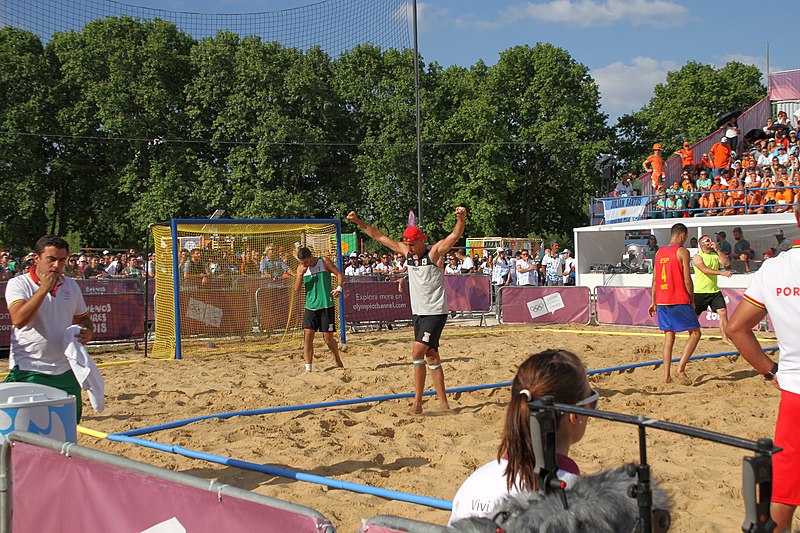 File:Beach handball at the 2018 Summer Youth Olympics – Boys Gold Medal Match 308.jpg