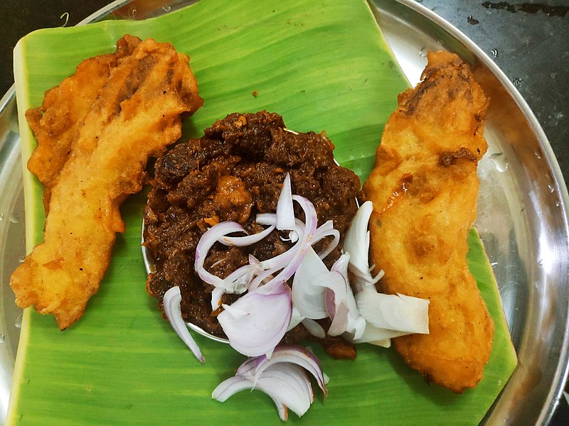 File:Beefy banana fry Local Restaurant - Trivandrum - Kerala - A01.jpg