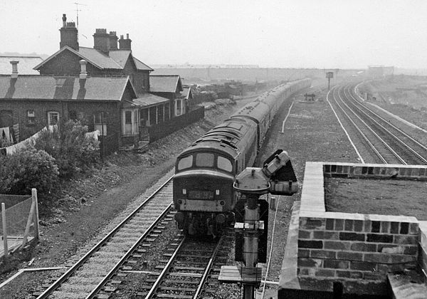 Remains of Birtley Station in 1965