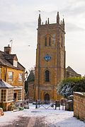 Blockley Church dressed with artificial snow - 2016 Christmas Special