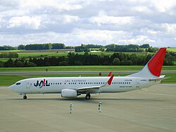 Boeing 737—800 авиакомпании JAL Express в аэропорту Меманбецу