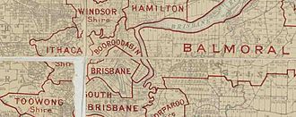 Map of Booroodabin Division and adjacent local government areas, March 1902 Booroodabin Division, March 1902.jpg