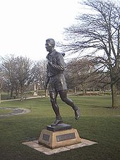 Mallock's statue of Brian Clough in Albert Park, Middlesbrough Brian Clough statue.jpg