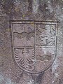 Wappen von Gelbach am Kirchenbrunnen