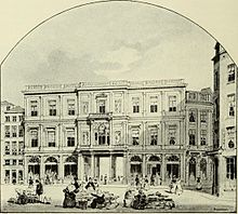 A 19th-century view of the Galeries Royales Saint-Hubert, opened 20 June 1847 Bruxelles a travers les ages (1884) (14761321844).jpg