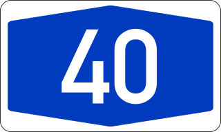 Bundesautobahn 40 federal motorway in Germany