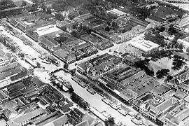 View of Kali Besar from the air in 1930s.