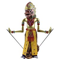 Wayang Golek (3D Wooden Puppet) Kumbakarna, Indonesia before 1976