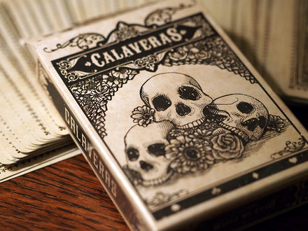 A deck of custom-designed playing cards.