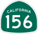 State Route 156 marker