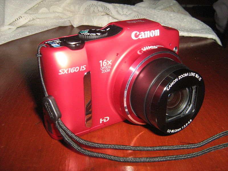 File:Camara PowerShot SX 160IS Lente.JPG