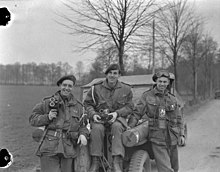 Photographers of the Canadian Army Film and Photo Unit attached to the 1st Canadian Parachute Battalion. Canadian Army Photographers 1st Canadian Parachutes Battalion.jpg