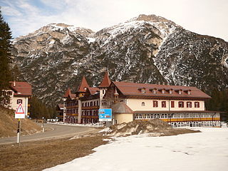 Monte Piana mountain in the Sexten Dolomites