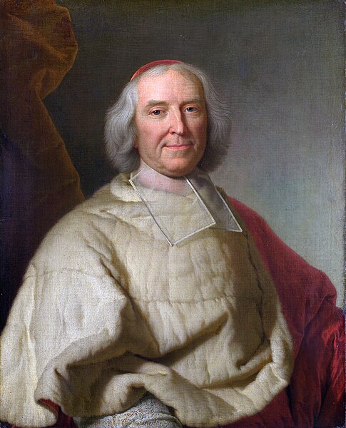 Cardinal de Fleury, official portrait by Hyacinthe Rigaud, Château de Versailles