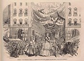 Carnevale di Torino 1866 via Po